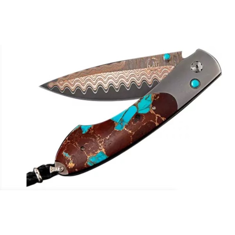 William Henry Spearpoint Hot Lava Folding Knife